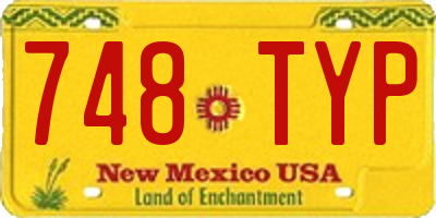 NM license plate 748TYP