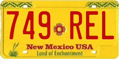 NM license plate 749REL