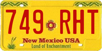 NM license plate 749RHT