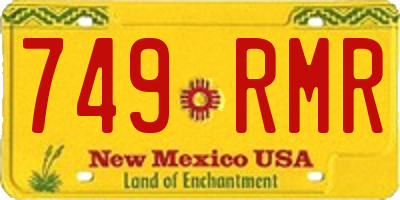 NM license plate 749RMR