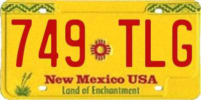 NM license plate 749TLG