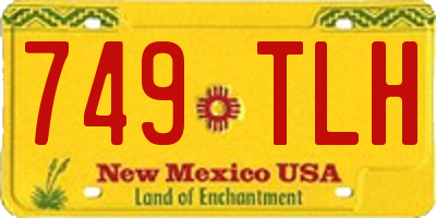 NM license plate 749TLH