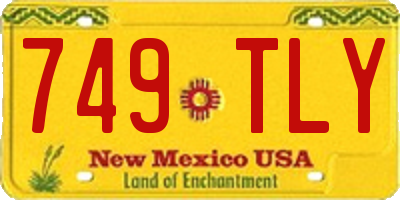 NM license plate 749TLY