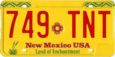 NM license plate 749TNT