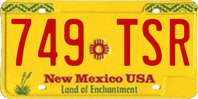 NM license plate 749TSR