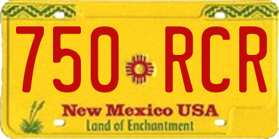 NM license plate 750RCR
