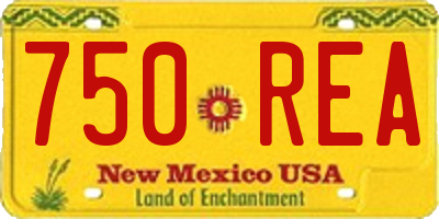 NM license plate 750REA