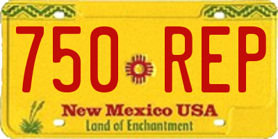 NM license plate 750REP