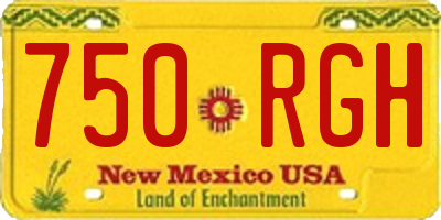 NM license plate 750RGH