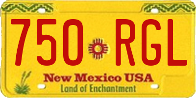 NM license plate 750RGL