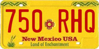 NM license plate 750RHQ
