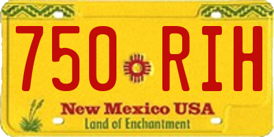 NM license plate 750RIH