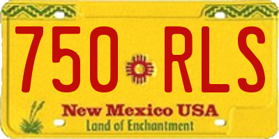 NM license plate 750RLS