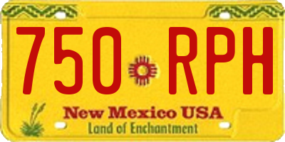 NM license plate 750RPH