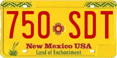 NM license plate 750SDT