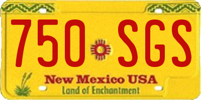 NM license plate 750SGS