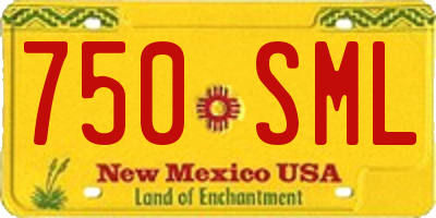 NM license plate 750SML