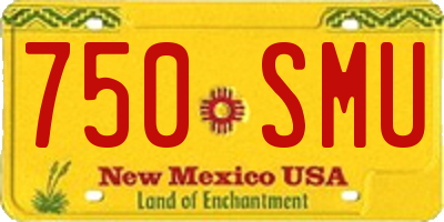 NM license plate 750SMU