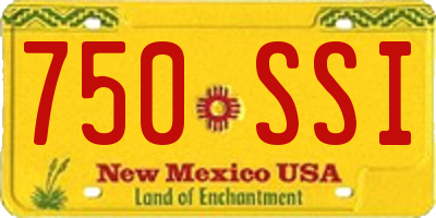 NM license plate 750SSI