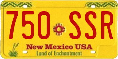 NM license plate 750SSR