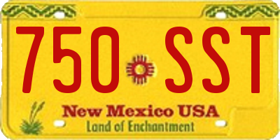 NM license plate 750SST
