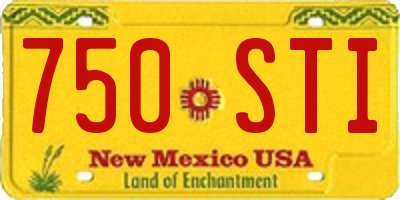 NM license plate 750STI