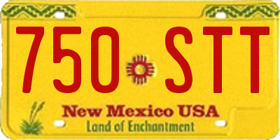 NM license plate 750STT
