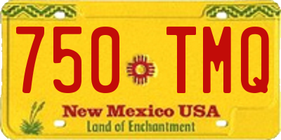 NM license plate 750TMQ