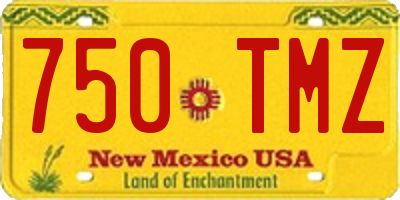 NM license plate 750TMZ