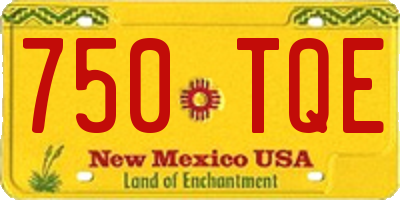NM license plate 750TQE