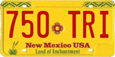 NM license plate 750TRI