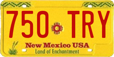 NM license plate 750TRY