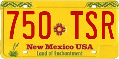 NM license plate 750TSR