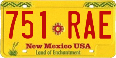 NM license plate 751RAE