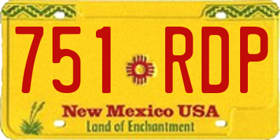 NM license plate 751RDP