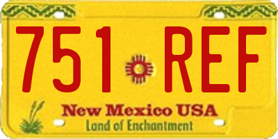NM license plate 751REF