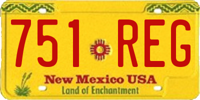 NM license plate 751REG