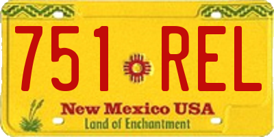 NM license plate 751REL