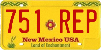 NM license plate 751REP
