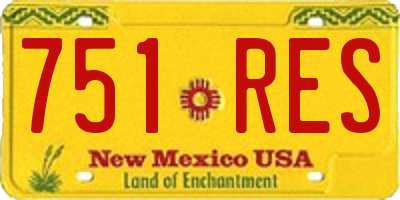 NM license plate 751RES