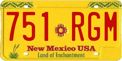 NM license plate 751RGM