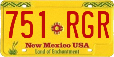 NM license plate 751RGR
