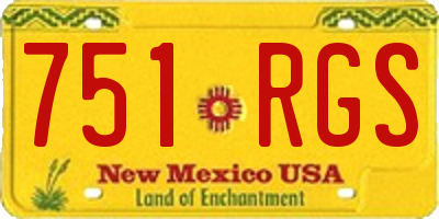 NM license plate 751RGS