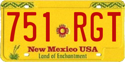 NM license plate 751RGT