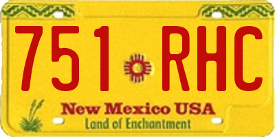 NM license plate 751RHC