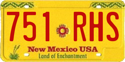 NM license plate 751RHS