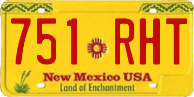 NM license plate 751RHT