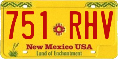 NM license plate 751RHV