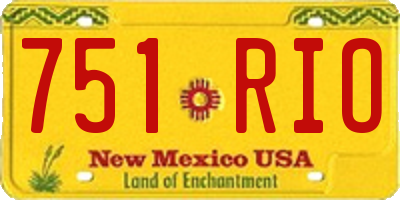 NM license plate 751RIO