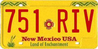 NM license plate 751RIV